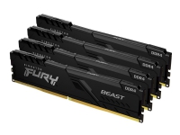 Kingston Technology FURY Beast, 64 GB, 4 x 16 GB, DDR4, 2666 MHz, 288-pin DIMM von Kingston Technology