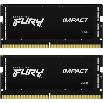 32GB (2x16GB) KINGSTON FURY Impact DDR5-6000 CL38 RAM Gaming Notebooksp. Kit von Kingston