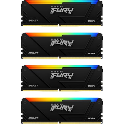 32GB (4x8GB) KINGSTON FURY Beast RGB DDR4-3600 CL17 RAM Gaming Arbeitsspeicher von Kingston