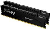 Kingston FURY Beast - DDR5 - Kit - 32 GB: 2 x 16 GB - DIMM 288-PIN - 5200 MHz / PC5-41600 - CL36 - 1.25 V - ungepuffert - on-die ECC - Schwarz von Kingston