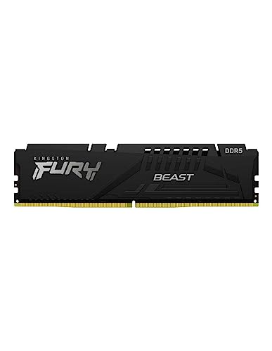 Kingston FURY Beast Schwarz EXPO DDR5 8GB 5200MT/s DDR5 CL36 DIMM Desktop Gaming Speicher Einzelnes Modul - KF552C36BBE-8 von Kingston