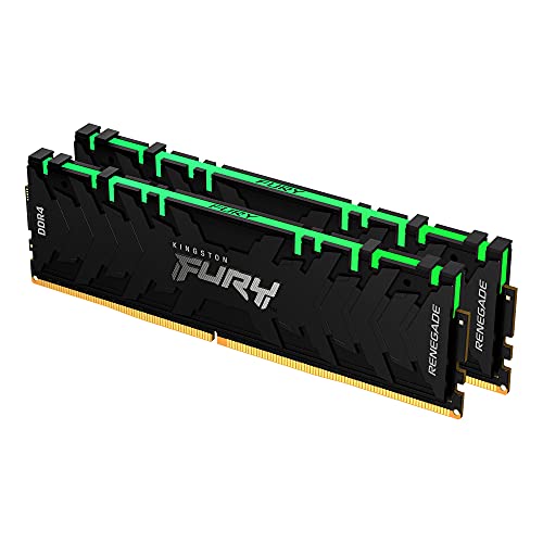 Kingston FURY Renegade RGB 16GB (2x8GB) 4000MHz DDR4 CL19 Desktop Speicher Kit mit 2 KF440C19RBAK2/16 von Kingston