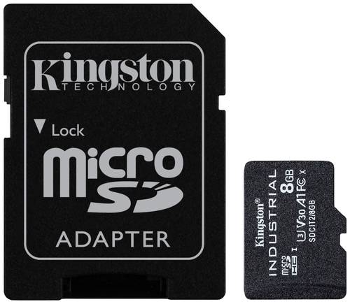 Kingston Industrial microSDHC-Karte 8GB Class 10 UHS-I inkl. SD-Adapter von Kingston