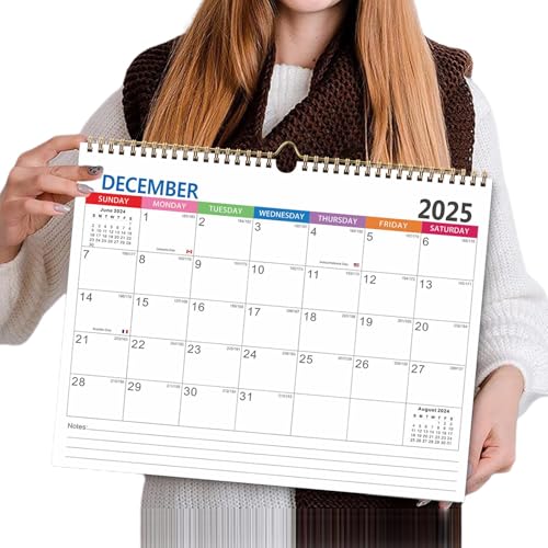 Kioriur-Kalender 2025–2026, 18-Monats-Kalender 2025–2026 | Familienkalender, Monatskalender – Wandplaner aus dickem Papier, Januar 2025 bis von Kioriur