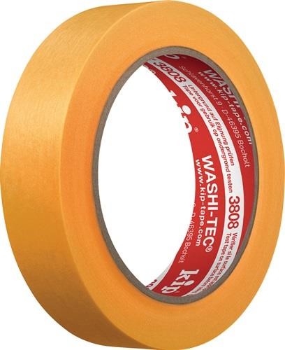 Kip Abdeckband 3808 WASHI-TEC® Premium Goldkrepp® glatt orange L.50m B.30mm von Kip