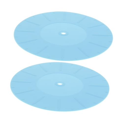 Kisangel 2 Stück Rekordmatte Vinyl-Player antirutschmatte plattenheber zubehör Kassettenrekorder Antistatische Aufzeichnungsmatte Aufzeichnungsblock Kieselgel Blue Kisangel 2 Stück Rekordmatte Vinyl-Player antirutschmatte plattenheber zubehör Kassettenrekorder Antistatische Aufzeichnungsmatte Aufzeichnungsblock Kieselgel Blue von Kisangel
