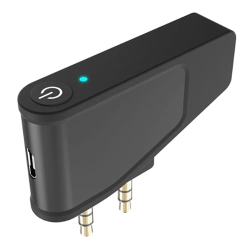 Kissmii Bluetooth 5.3 Flugzeug-Fluglinien-Flugadapter A2DP-Sender für Aonic 40 50 Kabellose Kopfhörer mit Geräuschunterdrückung, Ersatzteile, Zubehör von Kissmii