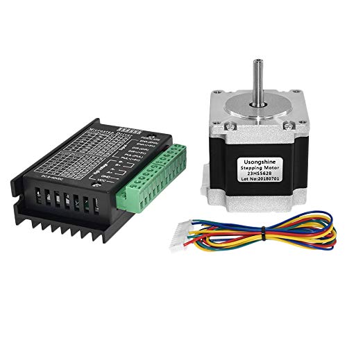 Kissmii Nema 23 23HS5628 Schritt Motor 57 Motor 2.8A mit TB6600 Schritt Motor Treiber NEMA17 23 für CNC und 3D Drucker Teil Teile (8,0 MM) von Kissmii