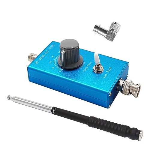 Kivvlbzeq 1 Stück Kurzwelle HF3-30MHZ Tragbares Transceiver-Hebelantenne in Blauem Metall, 20W von Kivvlbzeq