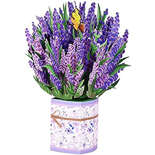 Kivvlbzeq -Up-Blumenstrauß-GrußKarten für Mama, Papierblumen-Up-Karte 3D-Geburtstagskarten Muttertagsgeschenke für Frauen B von Kivvlbzeq