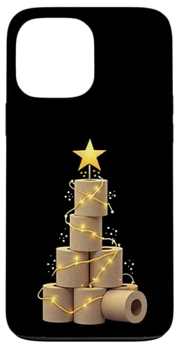 Hülle für iPhone 13 Pro Max Toilettenpapier Weihnachtsbaum Tannenbaum Lichterkette Stern von Klopapier Toilette Klo Weihnachten Christbaum