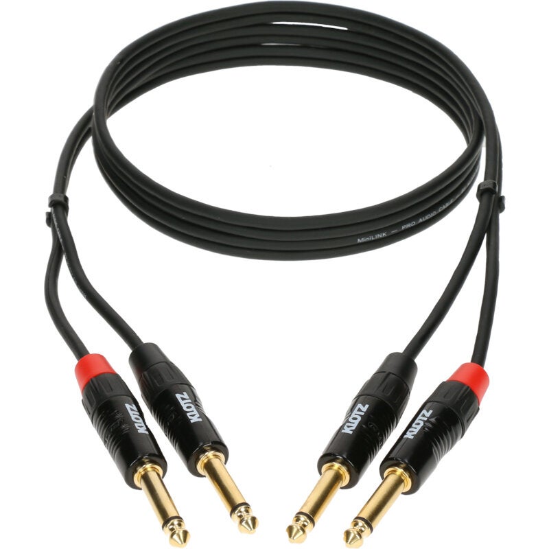 Klotz KT-JJ150 MiniLink Pro Twin Stereo Jack Cable, 1.5m von Klotz