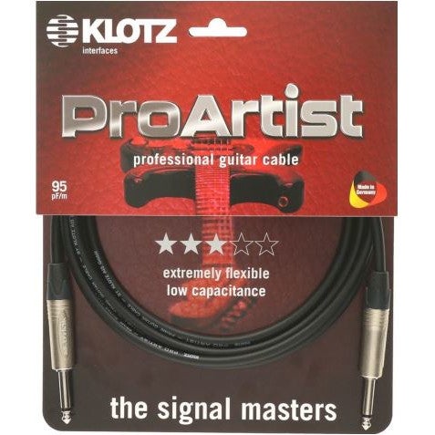 Klotz Pro Artist Guitar Jack Cable 2P - Jack Cable 2P, 6m von Klotz