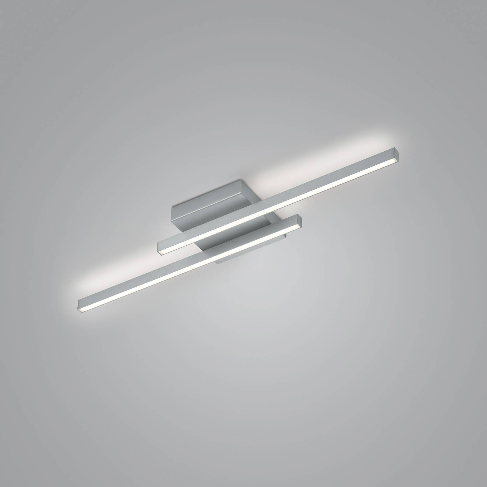 LED-Deckenleuchte Nuri up/down 2-flammig nickel von Knapstein