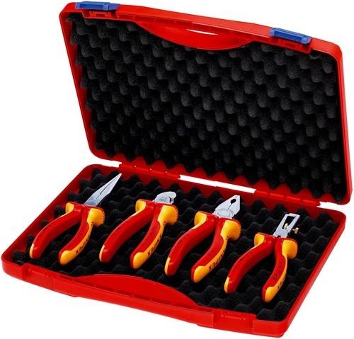 Knipex Zangensatz Kompakt-Box Inh.4tlg.VDE Kunststoffkoffer Knipex-Werk 00 20 15 von Knipex-Werk