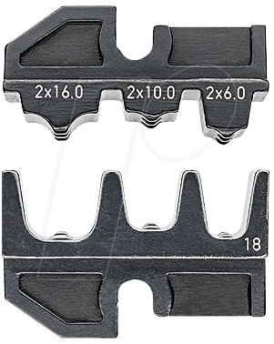 KN 97 49 18 - Crimpeinsatz, für KN 97 43 200 A, Twin-Aderendhülsen von Knipex