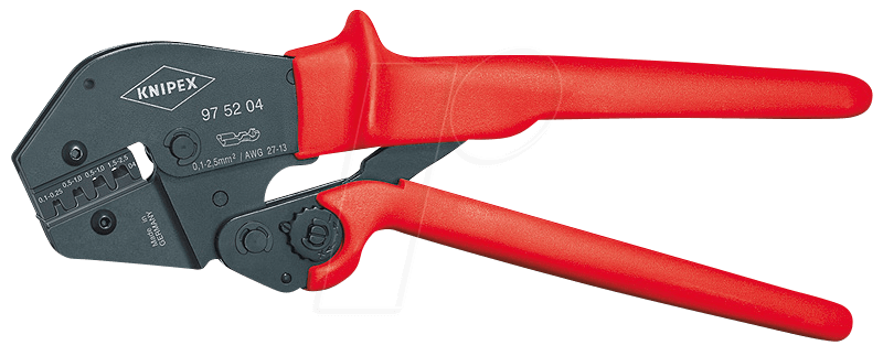 KN 97 52 04 - Crimpzange, 250 mm, unisolierte, offene Steckverbinder KN 97 52 04 - Crimpzange, 250 mm, unisolierte, offene Steckverbinder von Knipex