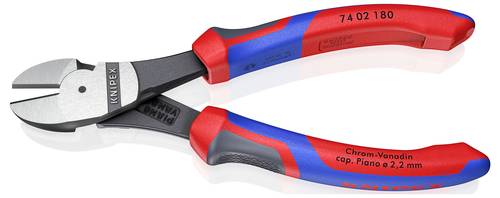 Knipex 74 02 180 Werkstatt Kraft-Seitenschneider mit Facette 180mm von Knipex