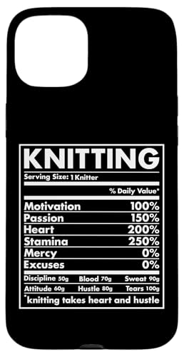 Hülle für iPhone 15 Plus Knitter Nutrition Stricken von Knitting Hobby Present Knitter Apparel