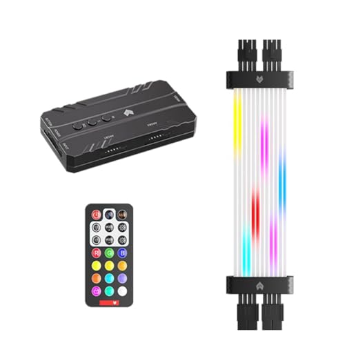 Koanhinn 8Pin ARGB Grafikkarten-Stromversorgungskabel RGB-Netzteil-Verlängerungskabel RGB-PSU-Kabel für 30XX- und 40XX-Grafikkarten A. von Koanhinn