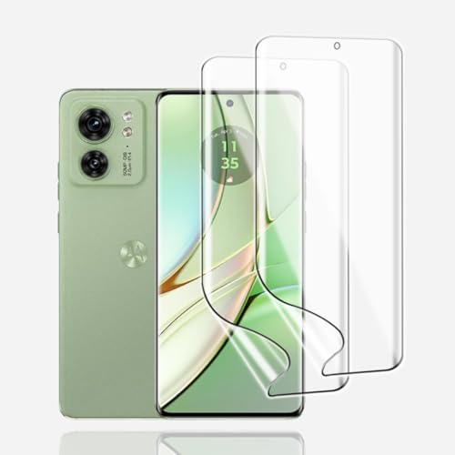 KoasVonson Displayschutzfolie für Motorola Edge 40, 2 Stück TPU Schutzfolie Weiche HD Klar Flexible Transparente Hydrogel Folie TPU Film von KoasVonson