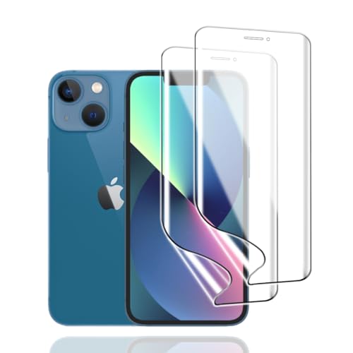 KoasVonson Displayschutzfolie für iPhone 13 Mini, 2 Stück TPU Schutzfolie Weiche HD Klar Flexible Transparente Hydrogel Folie TPU Film von KoasVonson