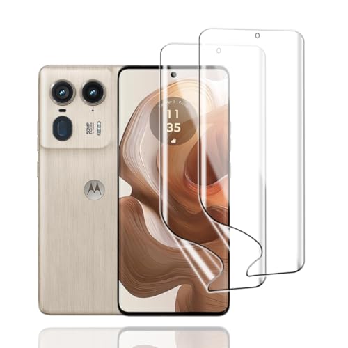 KoasVonson Hydrogel Folie für Motorola Edge 50 Fusion/Ultra/Pro, 2 Stück TPU Schutzfolie Weiche HD Klar Flexible Transparente Displayschutzfolie TPU Film von KoasVonson