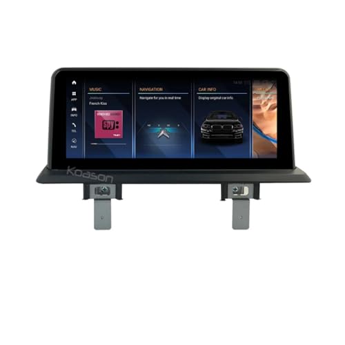 KOASON 10,25 Zoll Bildschirm Upgrade Wireless Carplay Android 13 Autoradio Stereo GPS Navigation für BMW 1er E81 E82 E87 E88 (2004-2008) CCC System, Unterstützung Mirror Link von Koason