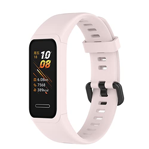 Kobmand Armband Kompatibel mit Huawei Band 4/Honor Band 5i,Ersatz Silikonarmband für Huawei Band 4 (Rosa) von Kobmand