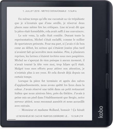 Kobo by Sage 8 E-Book-Reader, Kobo eBook, digital, 32 GB, Schwarz, generalüberholt von Kobo