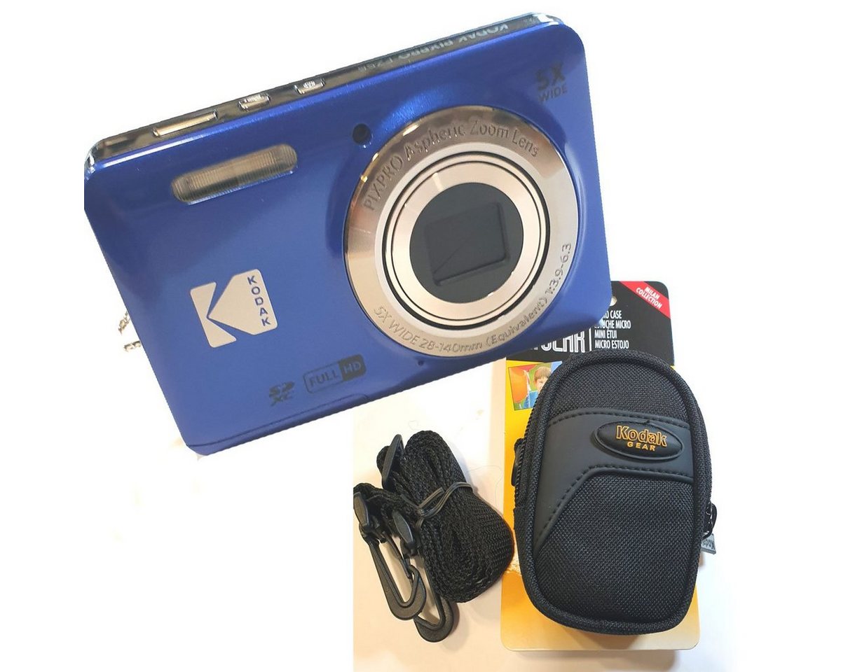 Kodak Kodak FZ55 blau + Tasche Kodak Gear Kompaktkamera von Kodak