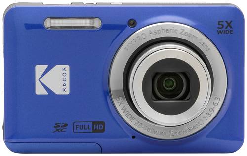 Kodak Pixpro FZ55 Friendly Zoom Digitalkamera 16 Megapixel Opt. Zoom: 5 x Blau Full HD Video, HDR-Vi von Kodak