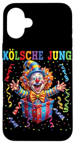 Hülle für iPhone 16 Plus Clown Karneval Kostüm Clownskostüm Faschingskostüme Kinder von Kölsche Jung Clown Karneval Kostüm Clownskostüm