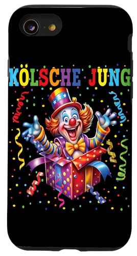 Hülle für iPhone SE (2020) / 7 / 8 Clown Karneval Kostüm Clownskostüm Faschingskostüme Kinder von Kölsche Jung Clown Karneval Kostüm Clownskostüm