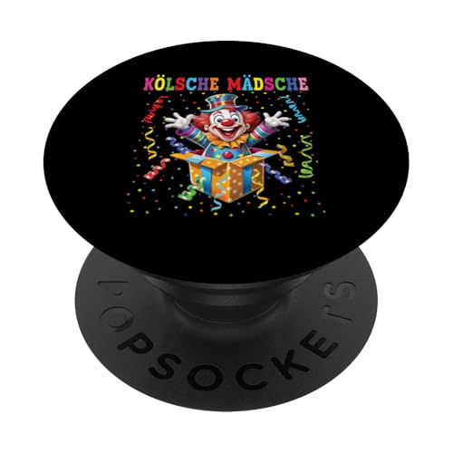 Clown Karneval Kostüm Clownskostüm Faschingskostüme Kinder PopSockets Klebender PopGrip von Kölsche Mädsche Clown Karneval Kostüm Clownskostüm