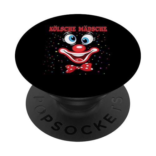 Clown Karneval Kostüm Clownskostüm Faschingskostüme Kinder PopSockets Klebender PopGrip von Kölsche Mädsche Clown Karneval Kostüm Clownskostüm