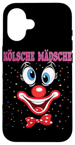 Hülle für iPhone 16 Clown Karneval Kostüm Clownskostüm Faschingskostüme Kinder von Kölsche Mädsche Clown Karneval Kostüm Clownskostüm