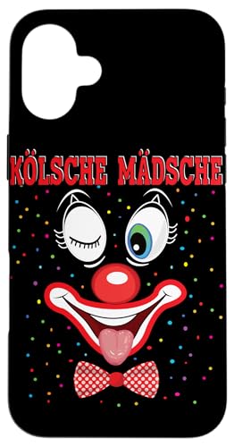 Hülle für iPhone 16 Plus Clown Karneval Kostüm Clownskostüm Faschingskostüme Kinder von Kölsche Mädsche Clown Karneval Kostüm Clownskostüm