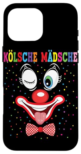 Hülle für iPhone 16 Pro Max Clown Karneval Kostüm Clownskostüm Faschingskostüme Kinder von Kölsche Mädsche Clown Karneval Kostüm Clownskostüm