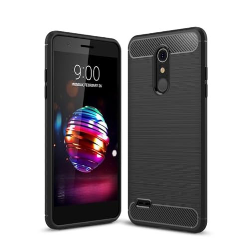 König Design Handhülle kompatibel mit LG K10 (2018) Schutzhülle Case Cover Cartbon Optik Schwarz von König Design