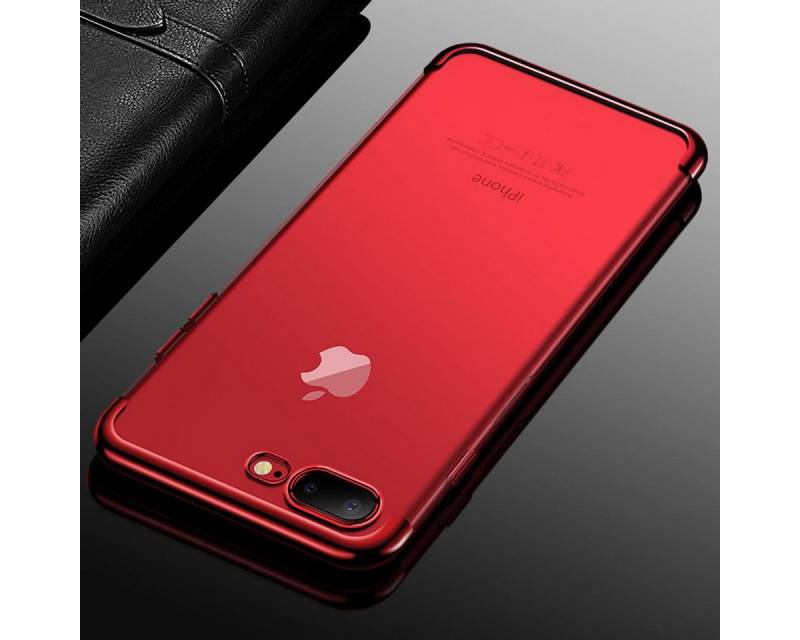 König Design Handyhülle Apple iPhone 7 Plus / 8 Plus, Apple iPhone 7 Plus / 8 Plus Handyhülle Backcover Rot von König Design