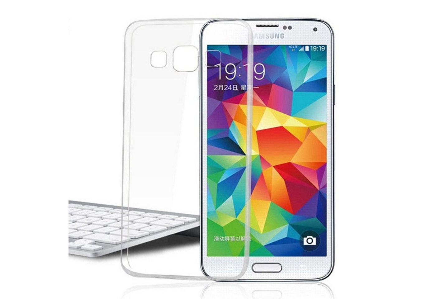 König Design Handyhülle Samsung Galaxy Grand 3, Samsung Galaxy Grand 3 Handyhülle Ultra Dünn Bumper Backcover Transparent von König Design