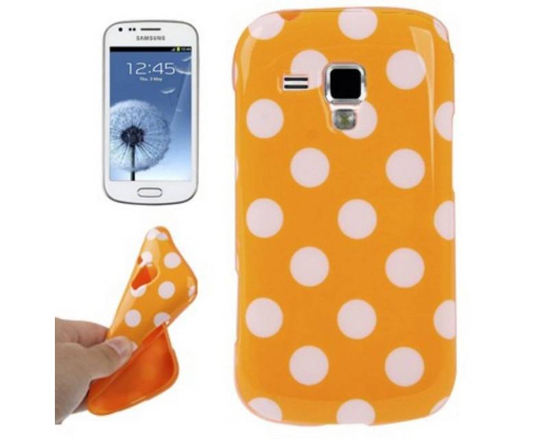 König Design Handyhülle Samsung Galaxy S Duos S7562, Samsung Galaxy S Duos S7562 Handyhülle Backcover Orange von König Design