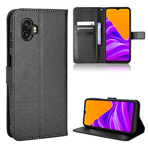 König Design Handyhülle kompatibel mit Samsung Galaxy Xcover 6 Pro Schutzhülle Case Cover Kartenfach Schwarz von König Design