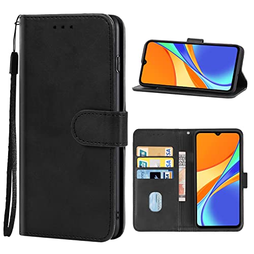 König Design Handyhülle kompatibel mit Xiaomi Redmi 9C Schutzhülle Case Cover Kartenfach Schwarz von König Design