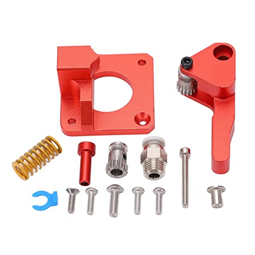 Extruder Aluminium Block Kit Dual Gear Extruder Feeder 3D Drucker Zubehör CR 10S PRO Rot von Koieam