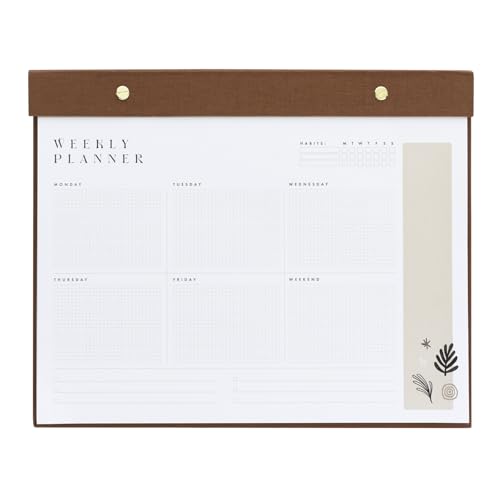 Kokonote Wochenplaner Block A4 Kalender Planer Kalima Tischkalender Block - Kalender Planer - Tischplaner A4 - Tischkalender ohne Datum - Schreibtischunterlage Papier von Kokonote