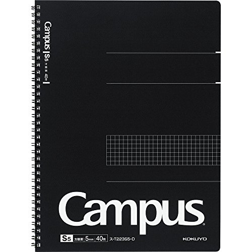 Kokuyo Campus notebook grid ruled Twin Ring A4 40 sheets scan -T223S5-D von KOKUYO