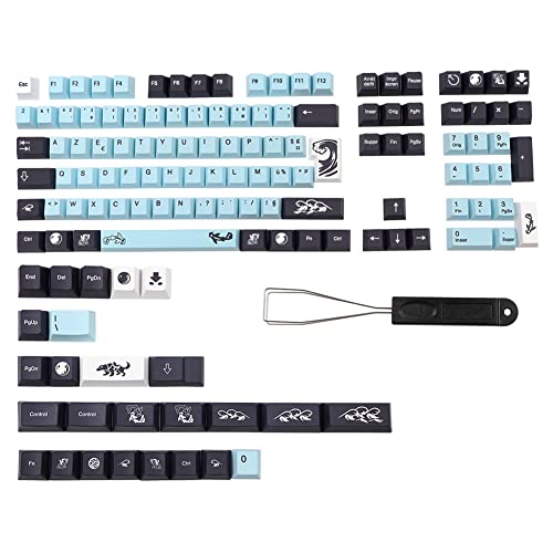 Komdndht Dye Subbed Keycap FR Layout PBT France Tastenkappen für MX Switch Tastatur Cherry Profile Key Cap FR Keycap 135 Keys von Komdndht