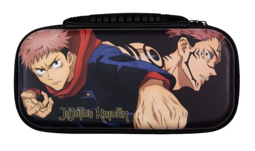 Konix Jujutsu Kaisen Schutzhülle und Transporttasche für Nintendo Switch, Switch Lite und Switch OLED - Platz für 8 Spiele - Schwarz von Konix